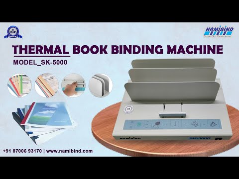 Fully automatic thermal book binding machine