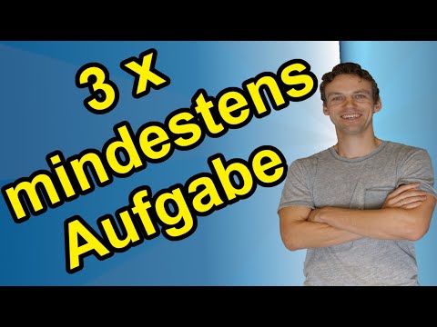 3x mindestens-Aufgabe - leicht erklärt, Beispielaufgabe mit Lösung, Binomialverteilung, Stochastik