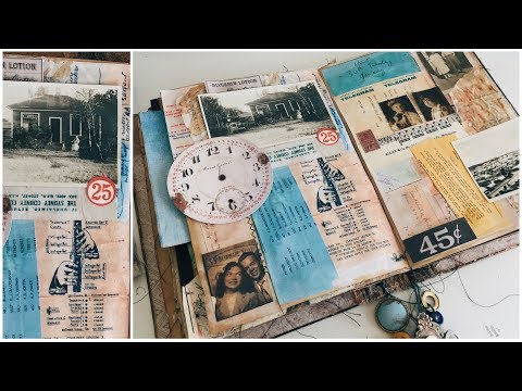 Nameless Vintage Art Journal Series Intro Supplies