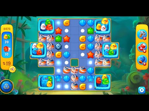 Fishdom level 8475 with a puzzle (с головоломкой)