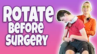 Scoliosis Surgery Coming? Try This Trunk Rotation Stretch First 👦🏼🦴 | Severe CP PT #14