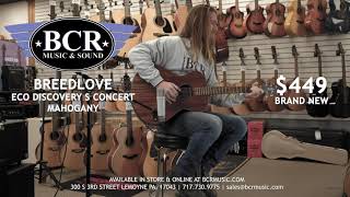 Video thumbnail for Breedlove ECO Discovery S Concert Mahogany Demo - BCR Music & Sound by BCR Music & Sound