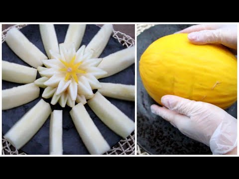 Super Fruits Decoration Ideas - Honeydew Melon Plate Decoration