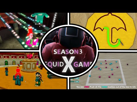 Squid Game X - All Games [Full Walkthrough] | Squid Game 3 (Roblox)