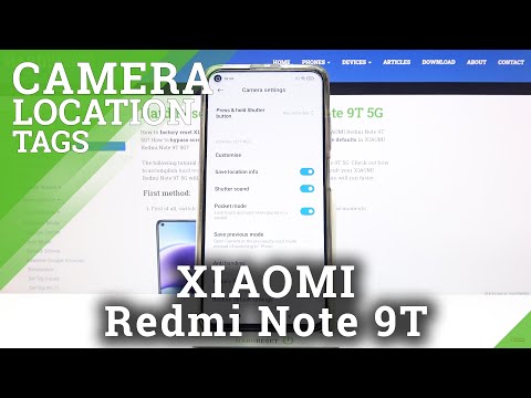 How to Turn On / Off Camera Location Tags in Xiaomi Redmi Note 9T - Manage Geotags