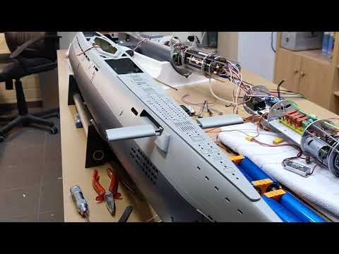 Robbe U 2540 Type XXI fwd dive plane system