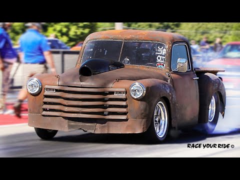 RATTED '49 CHEVY SHORTY PICKUP! 540CI BIG BLOCK! TWIN TURBOS! SHAKEDOWN RUNS! BYRON!
