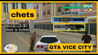 GTA VICE CITY ||cheats how to door locked and how to car damage proof || gameplay2022