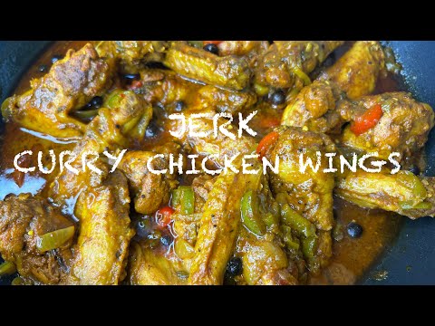 JAMAICAN JERK CURRY CHICKEN WINGS RECIPE / DINNER RECIPE