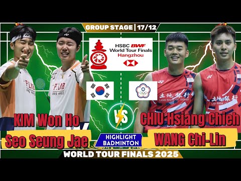 🔥 ULTIMATE MATCH 🔥 CHIU/WANG (TPE) vs KIM/SEO (KOR) | Group Stage World Tour Finals 2025