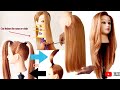 How to cut long layers V haircut / two easy techniques in 6 minutes tutorial