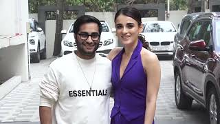 Arjun Kapoor, Radhika Madan Spotted Promoting Their Upcoming Film Kuttey At T Series Office