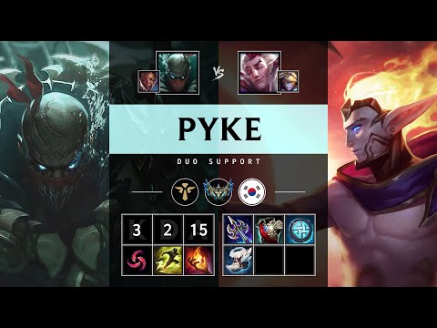 Pyke Support vs Rakan - KR Challenger Patch 25.15