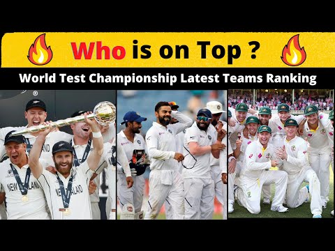 ICC World Test Championship 2022-23 Latest Points Table 🔥| WTC 2023 Teams Latest Ranking