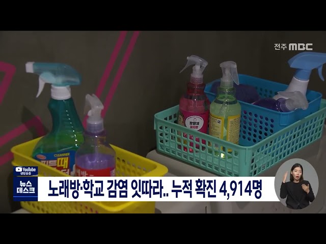 소규모 감염 지속..노래방, 학교 감염 잇따라