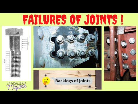 🛑 15 Types of Bolted Connections & Failures of Joints