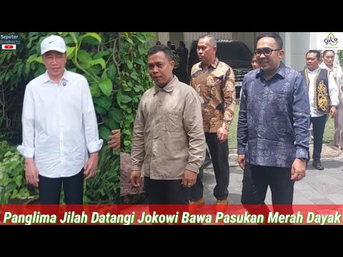 Jokowi Dibikin Terkejut, Komandan Merah Panglima Jilah Dayak Datangi Kediaman, Bawa Banyak Pasukan