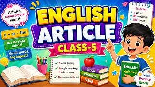 Standard-5 | Articles (A, An, The) | English |  Arifinkidz Olympiad