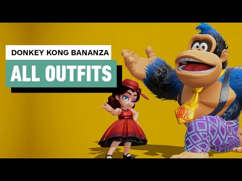 Donkey Kong Bananza - All Style Options and Outfits (4K)