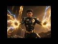 Michael faces a dark enemy, unleashing electromagnetic fury in an epic AI cinematic battle.⚡🛡️