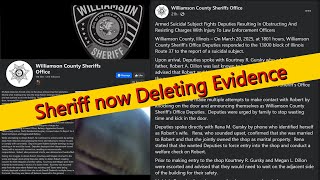 Williamson County Sheriff Jeff Diederich starts the cover up