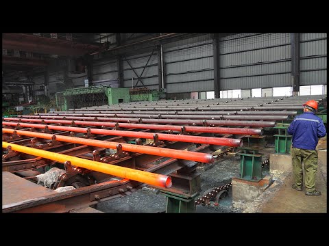 Rare Seamless Steel Pipe Manufacturing Process! Amazing  Large Steel Pipe Factory！
