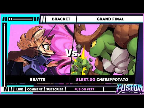 Fusion #277 - Grand Finals - Bbatts (Fleet) VS CheesyPotato (Kragg) - Rivals of Aether 2