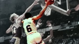 NBA legends react to Dr. J 's iconic baseline scoop move in the 1980 NBA Finals | ESPN Archives video