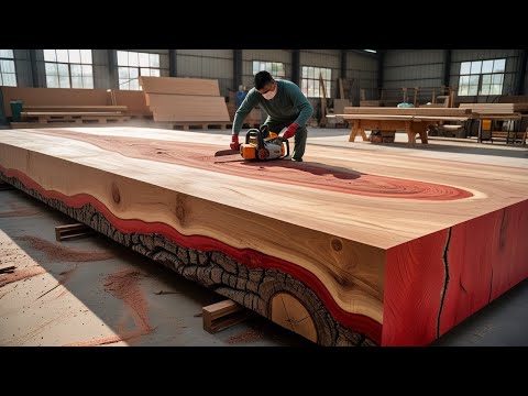 2 Million Dollar Masterpiece: Giant Table Made From Super Wood