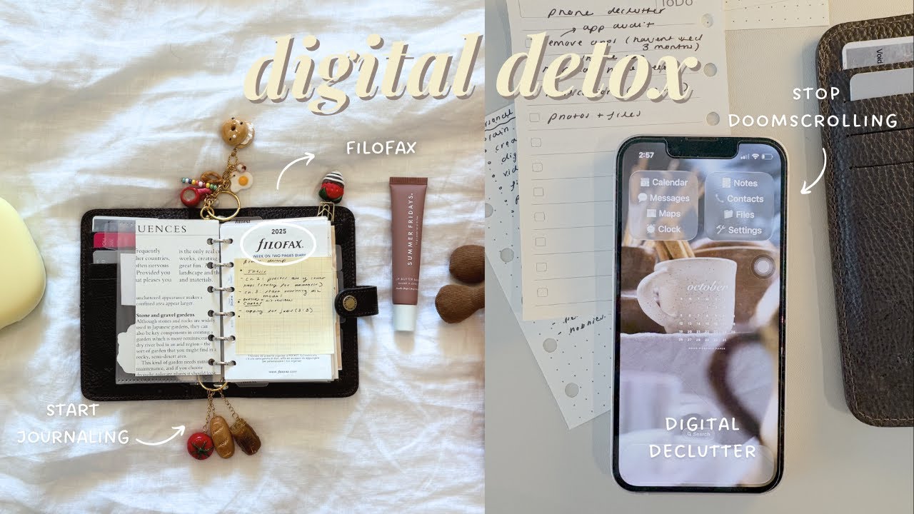 Digital Declutter with Me | How I’m Using My Devices With Intention + Mindful Planning in My Filofax