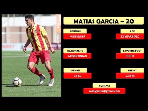 2018/2019 - Matias Garcia - Midfieder - Highlights