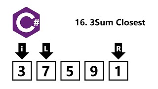 Download the video "CSharp Leetcode 16 3Sum Closest 最接近的三数之和 卡坦刷题"