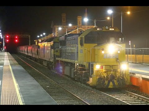 XR554 and G543 on 9055 empty blockie, plus 3VL11 on 8055- 17th and 18th July 2016