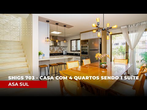 Venda | SHIGS 703 - Casa com 4 quartos sendo 1 suíte - aceita financiamento | Asa Sul