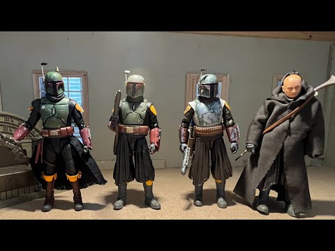 S.H. Figuarts "Book of Boba Fett" action figure vs Hasbro Black Series "Book of Boba Fett" figures