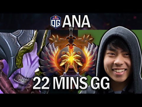 OG.ANA FACELESS VOID IN AN EASY 22-MIN GAME - DOTA 2 7.30 GAMEPLAY