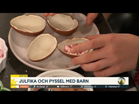 Ätbart pyssel till julfikat med Vivi och Knut - Nyhetsmorgon (TV4)