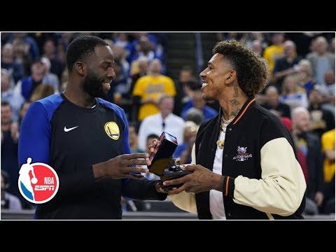 Draymond presents Nick Young with championship ring, Warriors get a delay of game  | NBA on ESPN