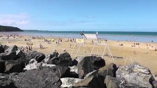 preview picture of video 'The Beach At Les Rosaires, 22190 Plérin, Côtes d'Armor, Brittany, France 10th August 2013'