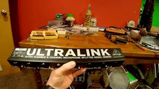 Video thumbnail for How to fix a stuck mic clip (or mic cable) on a Behringer Ultralink MS8000 Splitter by Ty Christian