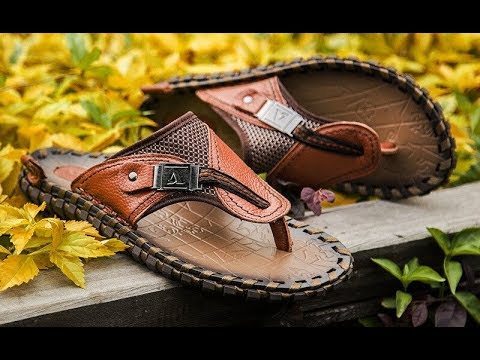 Кожаные вьетнамки сланцы сандали