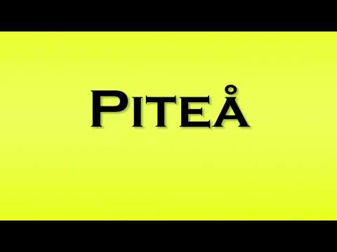 Pronunciation of Pitea