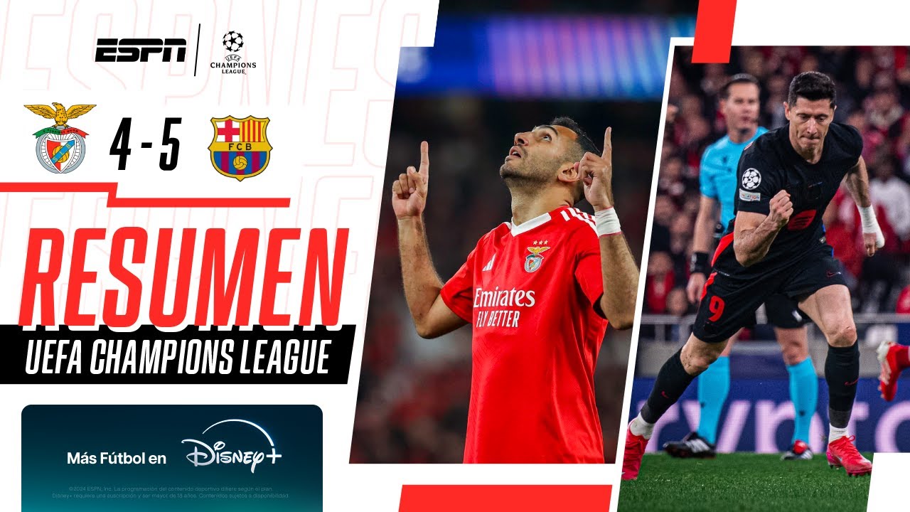HAT-TRICK, DOBLETES, BLOOPERS Y REMONTADA INOLVIDABLE DEL BARSA | Benfica 4-5 Barcelona | RESUMEN