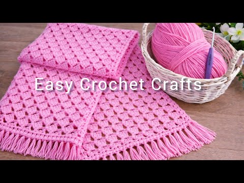 WOW😱 Just ONE ROW such an EASY and beautiful crochet technique.