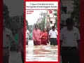 Tripura CM Manik Saha Navigates Waterlogged Roads In Agartala Amidst Heavy Rainfall
