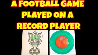 A Football Game Played on a Record Player