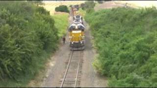 preview picture of video 'UP Train LLPX 2287 At Manito In The Palouse With Radio'