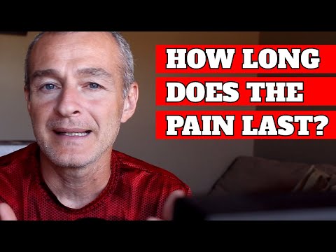 How long does the pain last after a knee replacement?
