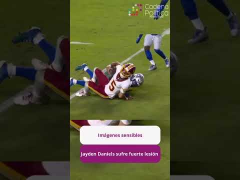 🏈 El quarterback de Washington, Jayden Daniels, sufrió una dislocación en el codo