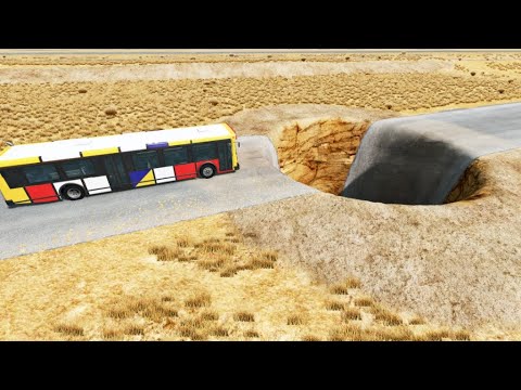 Cars vs Giant Pit #2 Sa Beamng Nation – BeamNG.Drive